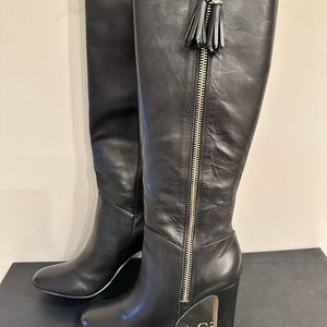 New in Box Louise eat Cie Lo-Zavialov Black Leather Milano Calf Boots Size 7.5M